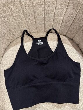New Pro Fit XL Black Seamless Racerback Bralette